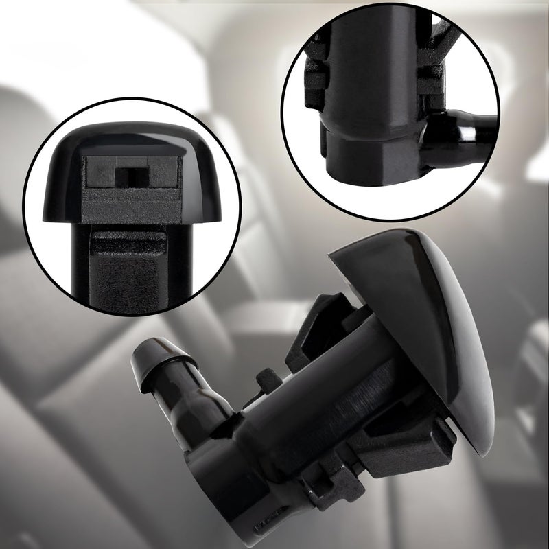 Belleone 2 Front Windshield Washer Nozzle Kit fit for 2007-2011 Ford Edge, 2007-2010 Lincoln MKX Base Sport Premium Sport, Replacement for 7T4Z-17603-A - Image 3